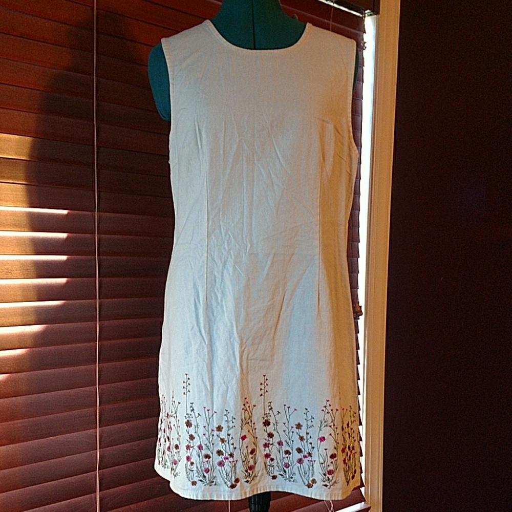 Beautiful Embroidered Sleeveless Shift